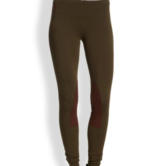 New, Ralph Lauren Olive Green Equestrian Riding Leggings - Picture 2 of 15